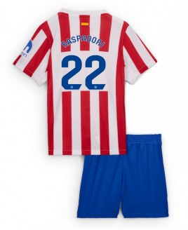 Günstige Atletico Madrid Giacomo Raspadori #22 Heimtrikotsatz Kinder 2025-26 Kurzarm (+ Kurze Hosen)